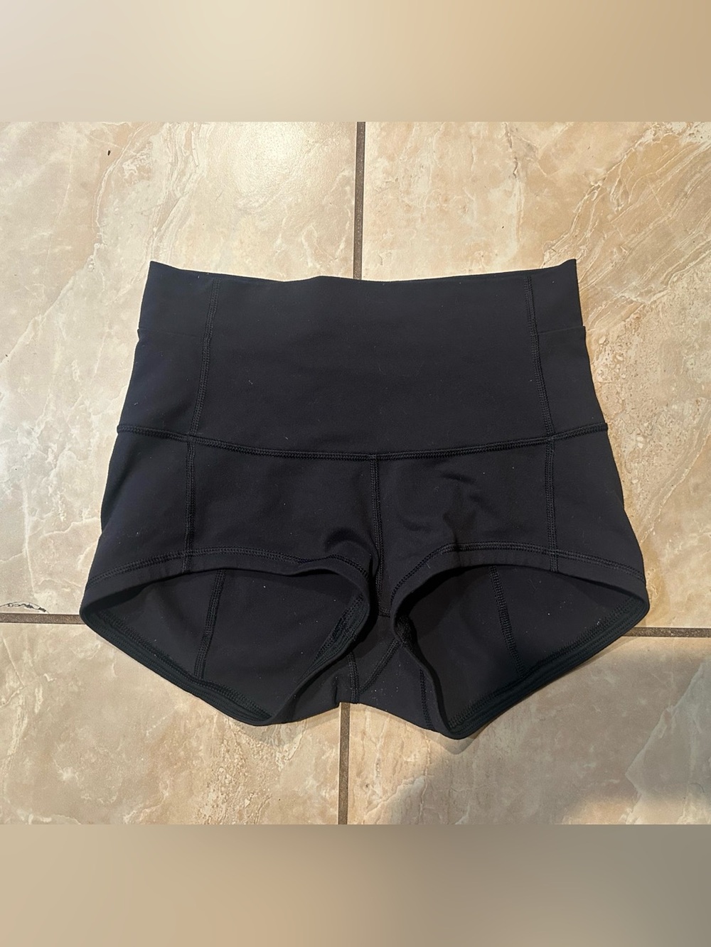 Black Lululemon Yoga Shorts Size 6
